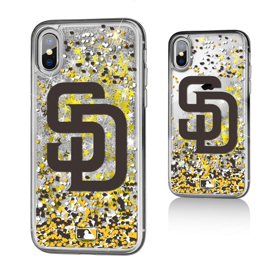 San Diego Padres Confetti Gold Glitter Case - 757 Sports Collectibles