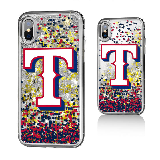 Texas Rangers Confetti Gold Glitter Case - 757 Sports Collectibles