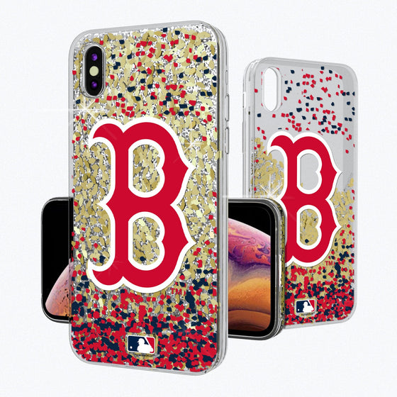 Boston Red Sox Confetti Gold Glitter Case - 757 Sports Collectibles