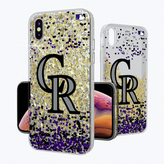 Colorado Rockies Confetti Gold Glitter Case - 757 Sports Collectibles