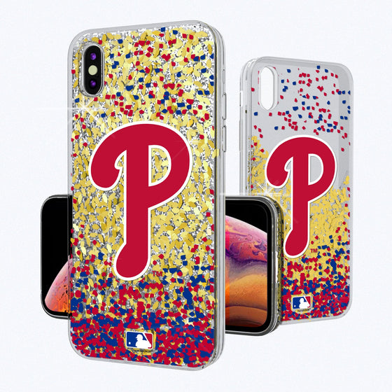 Philadelphia Phillies Confetti Gold Glitter Case - 757 Sports Collectibles