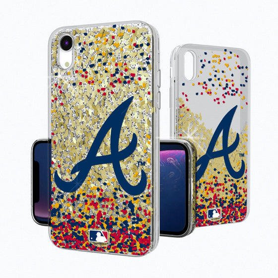 Atlanta Braves Confetti Gold Glitter Case - 757 Sports Collectibles