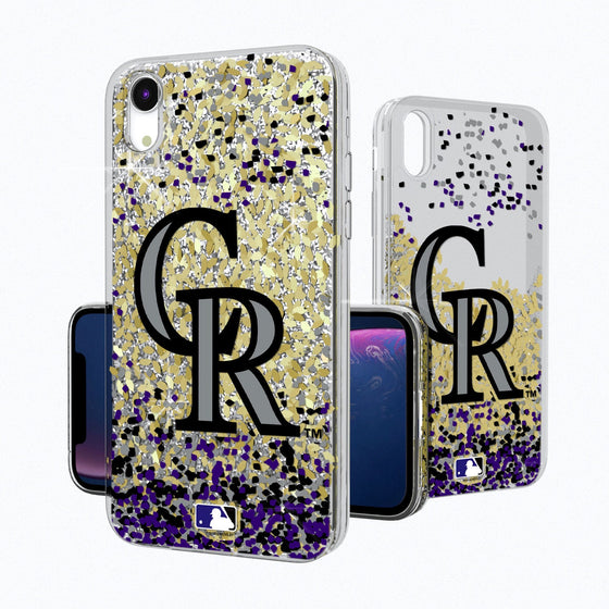 Colorado Rockies Confetti Gold Glitter Case - 757 Sports Collectibles