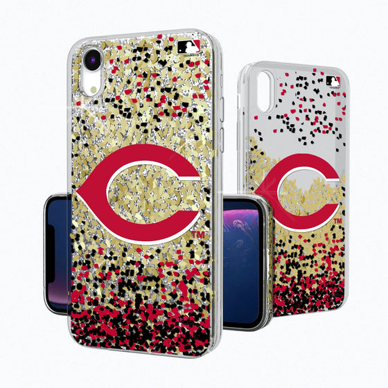 Cincinnati Reds Confetti Gold Glitter Case - 757 Sports Collectibles