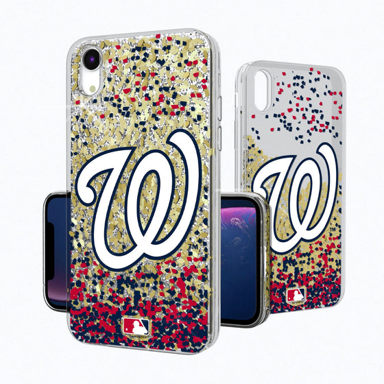 Washington Nationals Confetti Gold Glitter Case - 757 Sports Collectibles