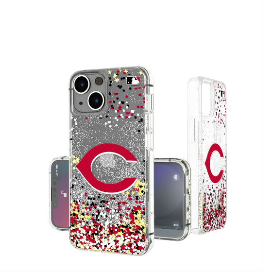 Cincinnati Reds Confetti Gold Glitter Case - 757 Sports Collectibles