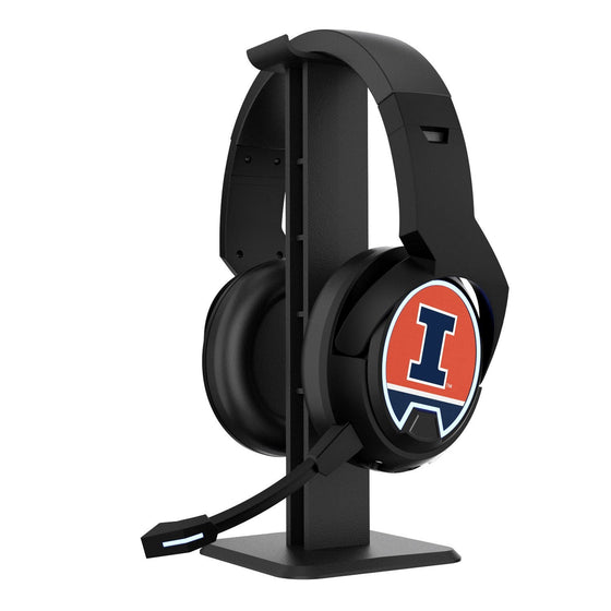 Illinois Fighting Illini Stripe Gaming Headphones-0