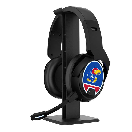 Kansas Jayhawks Stripe Gaming Headphones-0