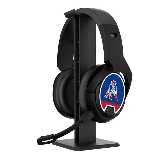 New England Patriots Stripe Gaming Headphones - 757 Sports Collectibles