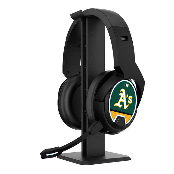 Oakland Athletics Stripe Gaming Headphones - 757 Sports Collectibles
