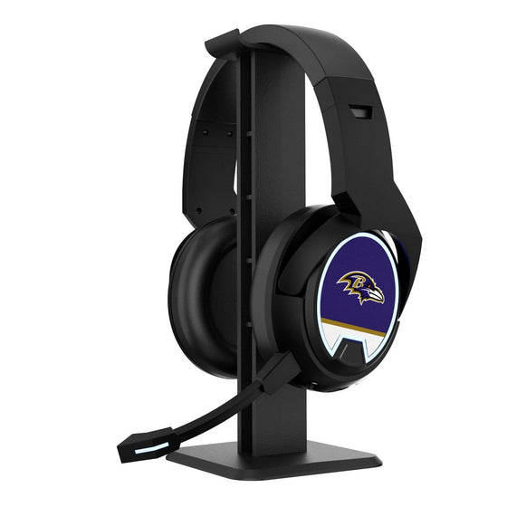 Baltimore Ravens Stripe Gaming Headphones - 757 Sports Collectibles