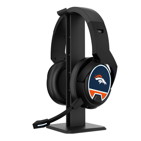 Denver Broncos Stripe Gaming Headphones - 757 Sports Collectibles