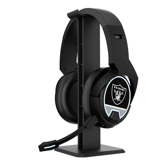 Las Vegas Raiders Stripe Gaming Headphones - 757 Sports Collectibles