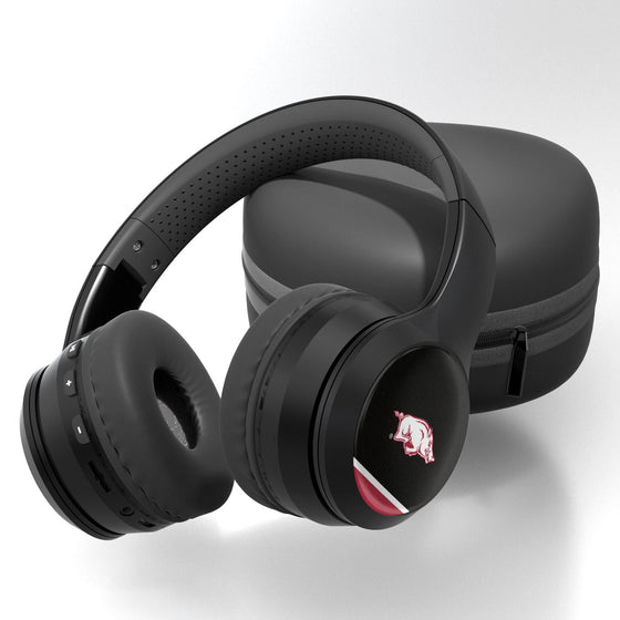 Arkansas Razorbacks Stripe Wireless Over-Ear Bluetooth Headphones-0