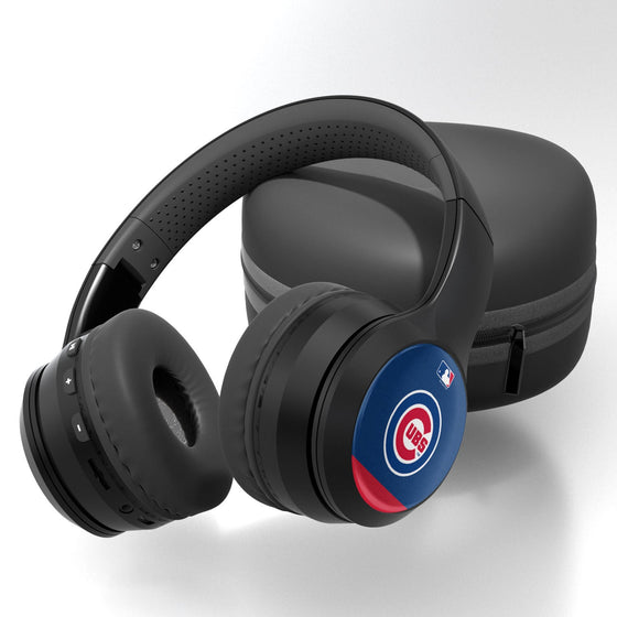 Chicago Cubs Stripe Wireless Over-Ear Bluetooth Headphones - 757 Sports Collectibles