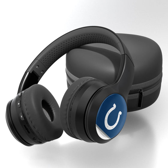 Indianapolis Colts Stripe Wireless Over-Ear Bluetooth Headphones With Case - 757 Sports Collectibles