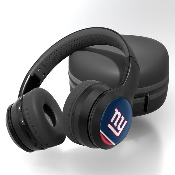 New York Giants Stripe Wireless Over-Ear Bluetooth Headphones - 757 Sports Collectibles