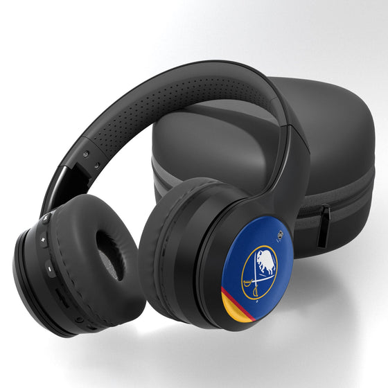 Buffalo Sabres Stripe Wireless Over-Ear Bluetooth Headphones-0