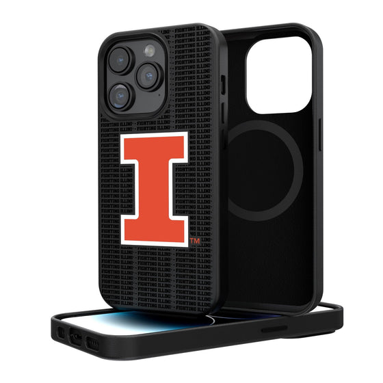 Illinois Fighting Illini Blackletter Magnetic Case-0