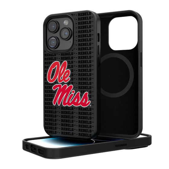 Mississippi Ole Miss Rebels Blackletter Magnetic Case-0