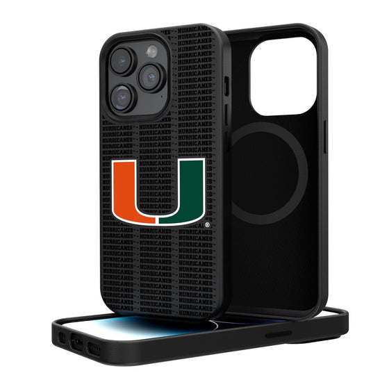 Miami Hurricanes Blackletter Magnetic Case-0