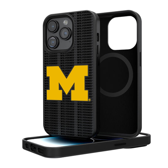 Michigan Wolverines Blackletter Magnetic Case-0