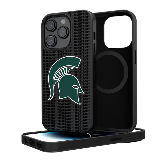 Michigan State Spartans Blackletter Magnetic Case-0