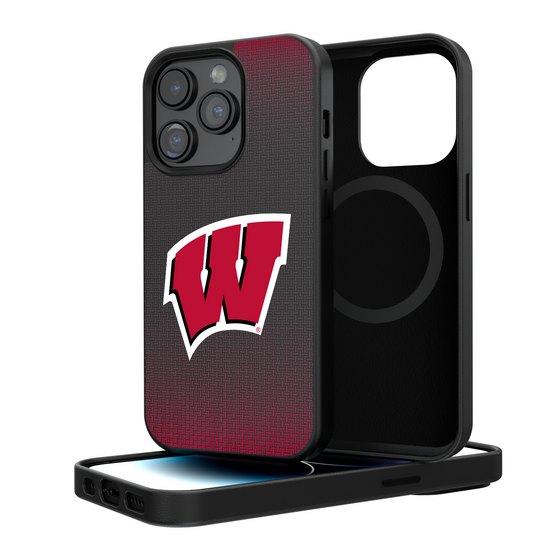 Wisconsin Badgers Linen Magnetic Phone Case-0