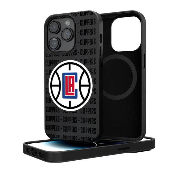 Los Angeles Clippers Blackletter Magnetic Case-0