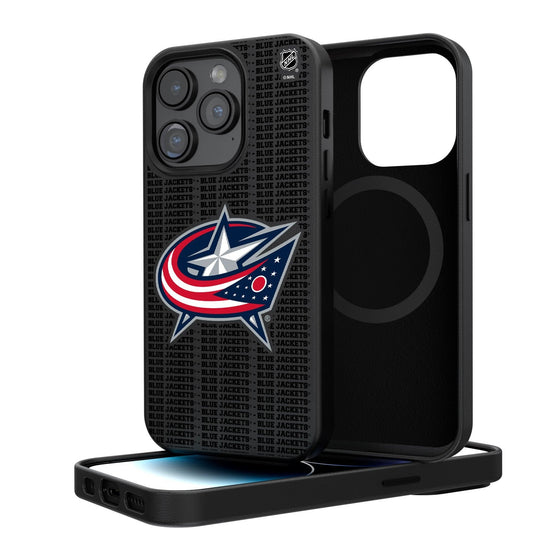 Columbus Blue Jackets Blackletter Magnetic Case-0