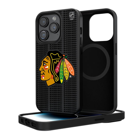 Chicago Blackhawks Blackletter Magnetic Case-0