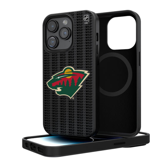 Minnesota Wild Blackletter Magnetic Case-0