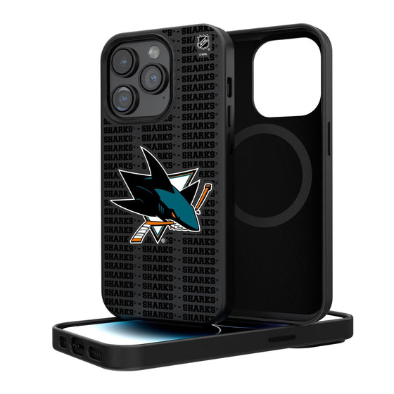 San Jose Sharks Blackletter Magnetic Case-0