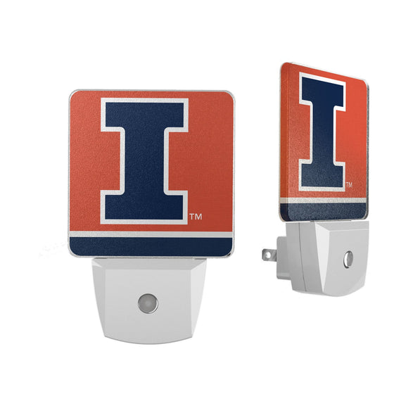 Illinois Fighting Illini Stripe Night Light 2-Pack-0