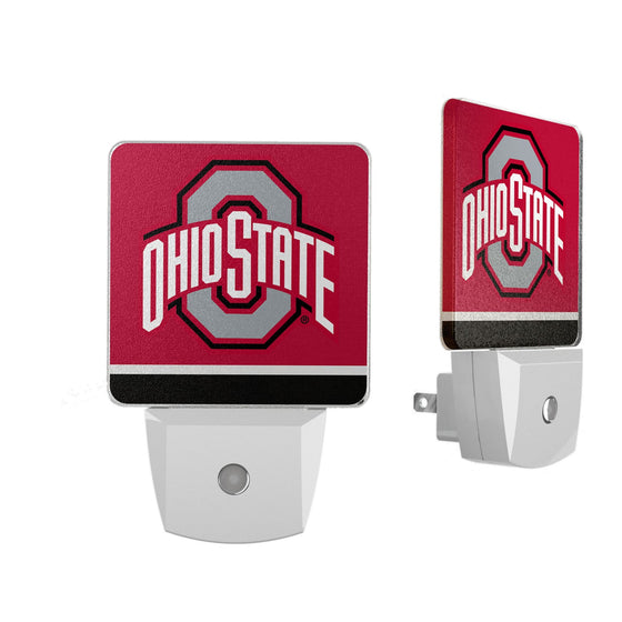 Ohio State Buckeyes Stripe Night Light 2-Pack-0