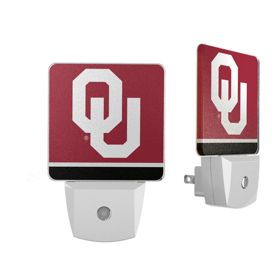 Oklahoma Sooners Stripe Night Light 2-Pack-0