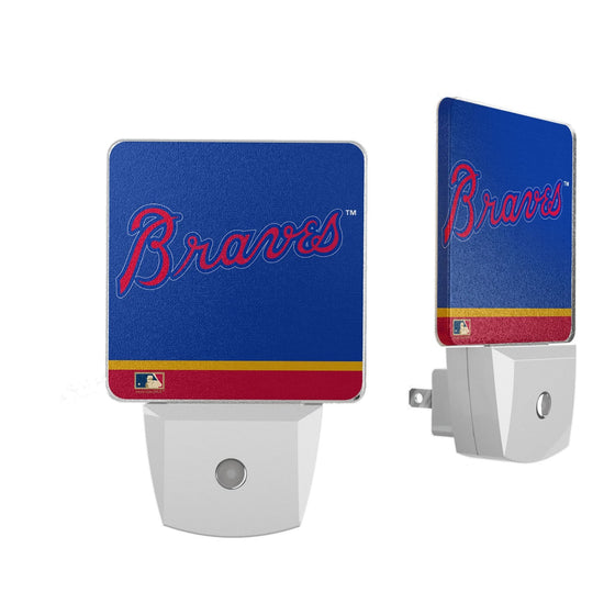 Atlanta Braves Home 2012 - Cooperstown Collection Stripe Night Light 2-Pack - 757 Sports Collectibles