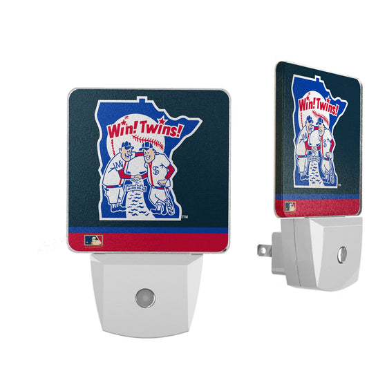 Minnesota Twins 1976-1986 - Cooperstown Collection Stripe Night Light 2-Pack - 757 Sports Collectibles