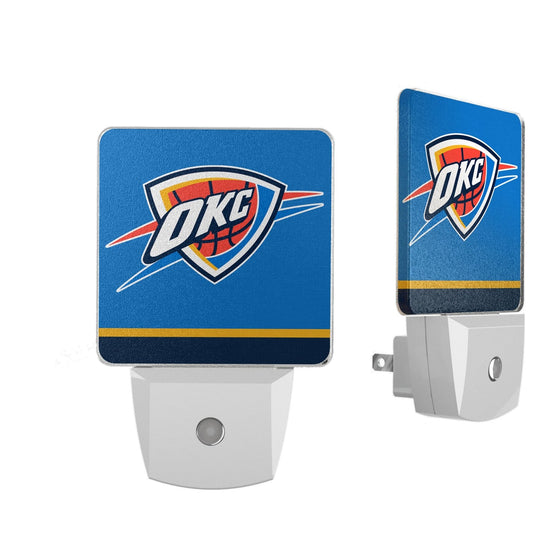 Oklahoma City Thunder Stripe Night Light 2-Pack-0