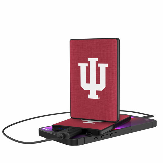 Indiana Hoosiers Solid 2500mAh Credit Card Powerbank-0