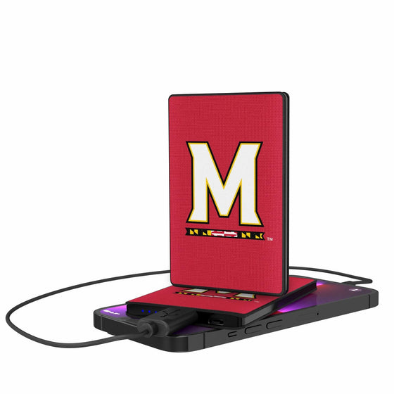 Maryland Terrapins Solid 2500mAh Credit Card Powerbank-0