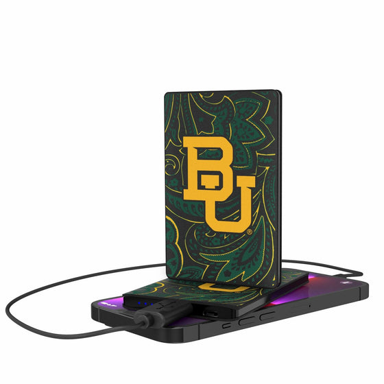 Baylor Bears Paisley 2500mAh Credit Card Powerbank-0