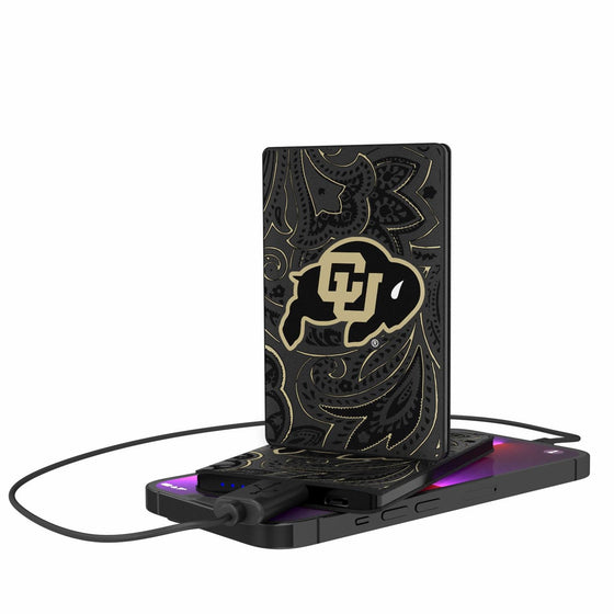 Colorado Buffaloes Paisley 2500mAh Credit Card Powerbank-0