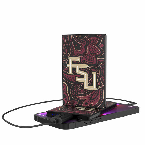 Florida State Seminoles Paisley 2500mAh Credit Card Powerbank-0