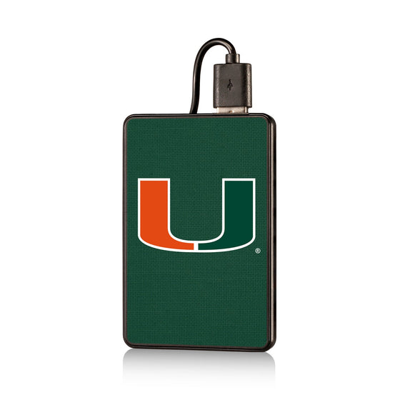 Miami Hurricanes Solid 2200mAh Credit Card Powerbank-0