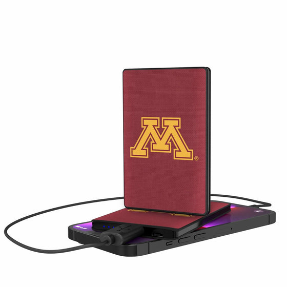 Minnesota Golden Gophers Solid 2500mAh Credit Card Powerbank-0