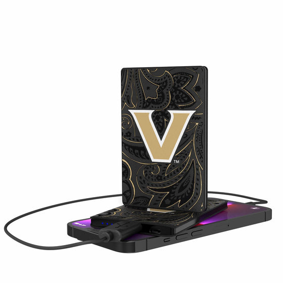 Vanderbilt Commodores Paisley 2500mAh Credit Card Powerbank-0