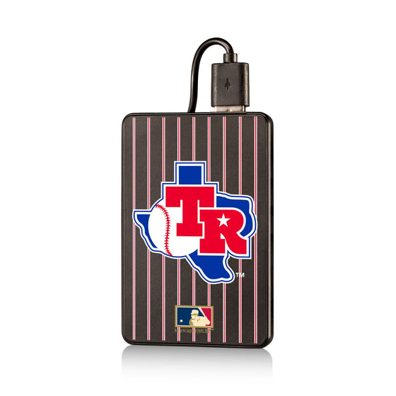 Texas Rangers 1981-1983 - Cooperstown Collection Pinstripe 2200mAh Credit Card Powerbank - 757 Sports Collectibles