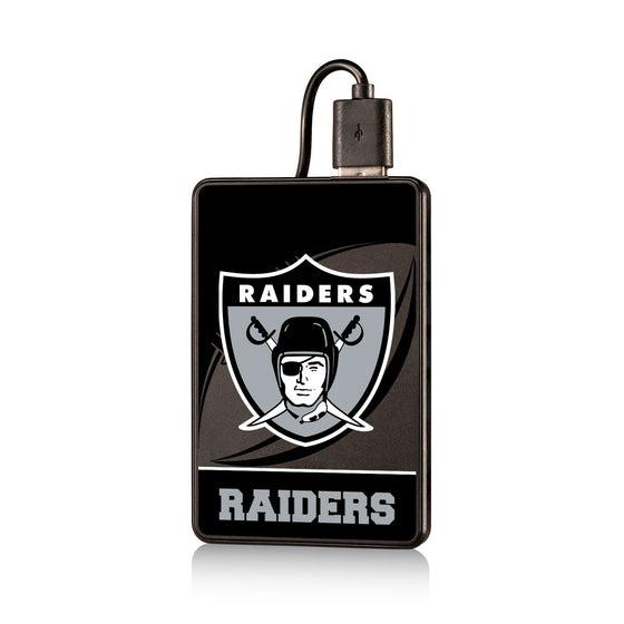 Oakland Raiders 1963 Historic Collection Passtime 2500mAh Credit Card Powerbank - 757 Sports Collectibles