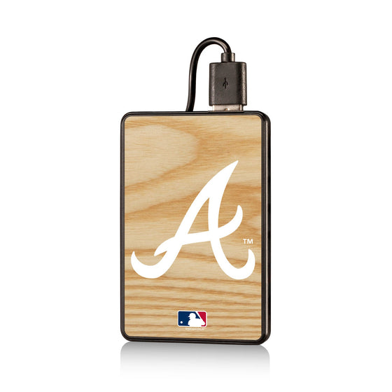 Atlanta Braves Braves Wood Bat 2200mAh Credit Card Powerbank - 757 Sports Collectibles